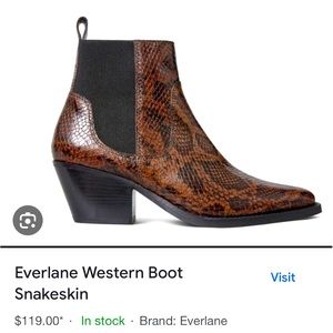 COPY - Everlane Italian Leather Snakeskin Boot
